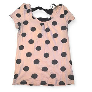 Forever 21 bow back polka dot blouse